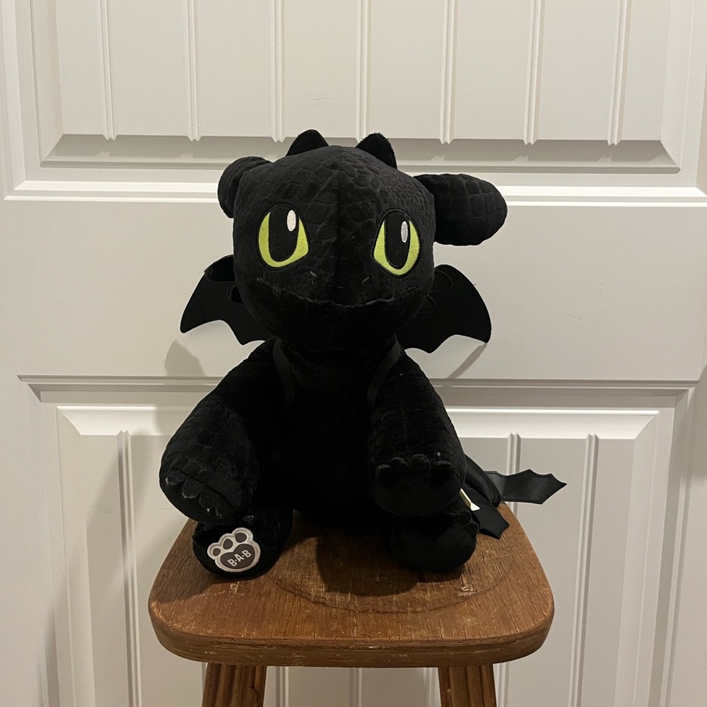 Toothless Build a Bear Plush with Wings